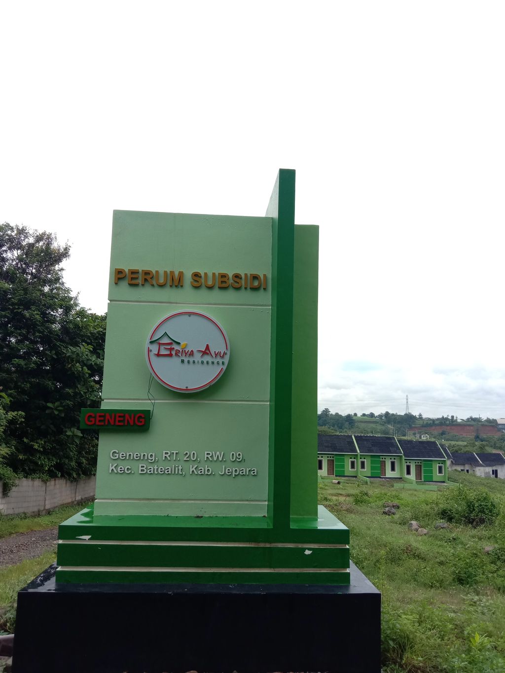 foto gerbang perumahan Griya Ayu Residence Geneng