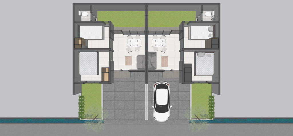 foto denah rumah tipe TULIP - D (185JT) perumahan SUKMA INDAH RESIDENCE