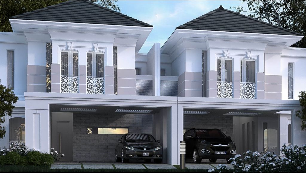 foto tampak rumah tipe 144 perumahan Grand PermataJingga Andalusia