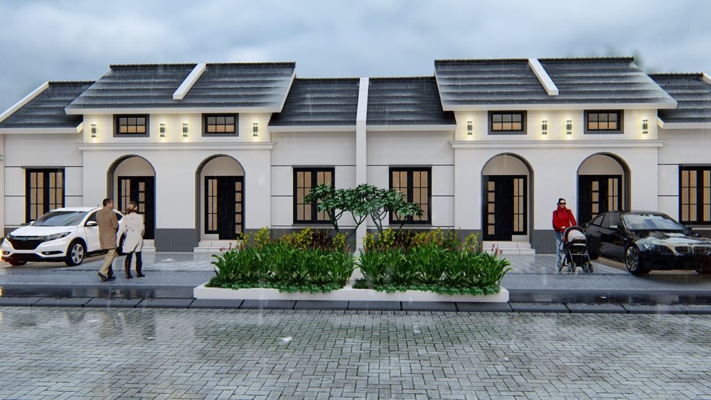 foto tampak rumah tipe 36 perumahan CLUSTER AYANA