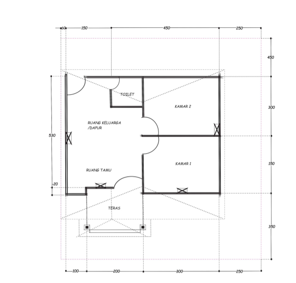 foto denah rumah tipe 36 perumahan PERUMAHAN VILLA DUA PUTRI