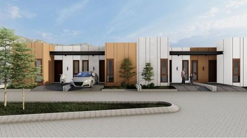 foto tampak rumah tipe 28 perumahan MAHAMERU RESIDENCE