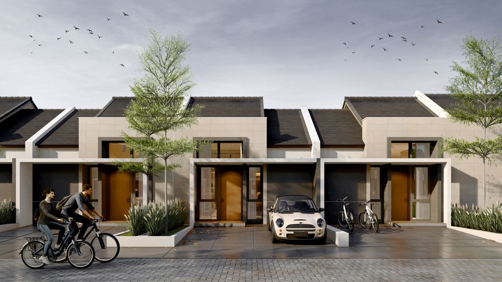 foto tampak rumah tipe 45 R4 (STD) perumahan BUMI SILIWANGI