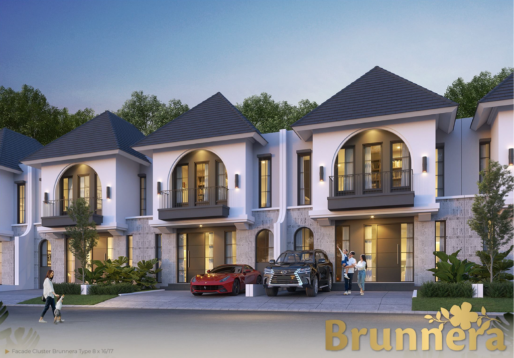 foto tampak rumah tipe B-118-176 perumahan CITRAGRAND CIBUBUR CBD/CITRAGRAND 2 ( CLUSTER BRUNNERA tahap 1)