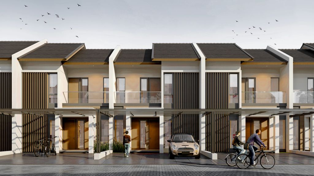 foto tampak rumah tipe 90 R4 (STD) perumahan BUMI SILIWANGI