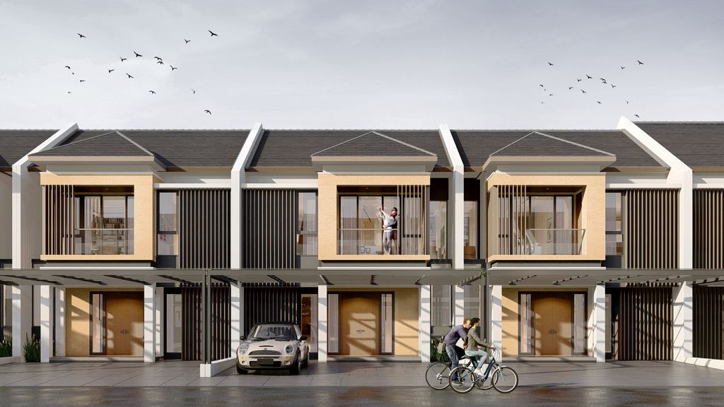 foto tampak rumah tipe 120 R4 (STD) perumahan BUMI SILIWANGI