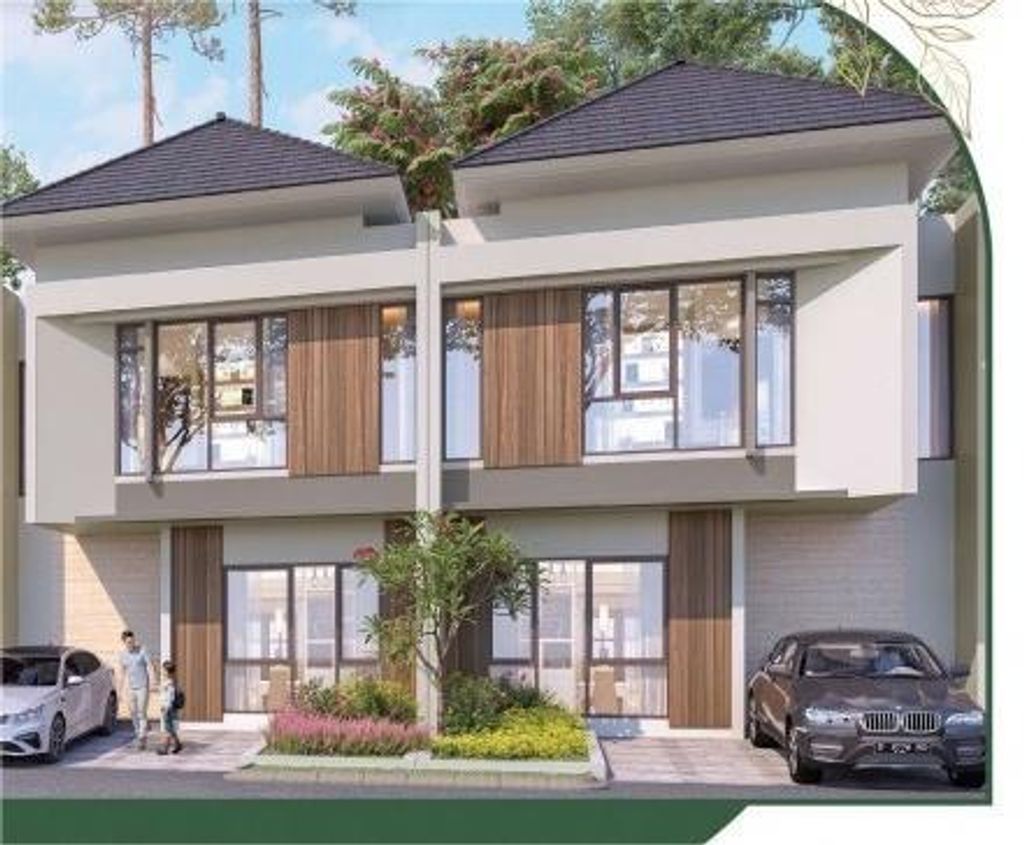 foto tampak rumah tipe MONZA SUDUT - SUDUT perumahan CITRA RAYA -CLUSTER LAUSANNE PARK