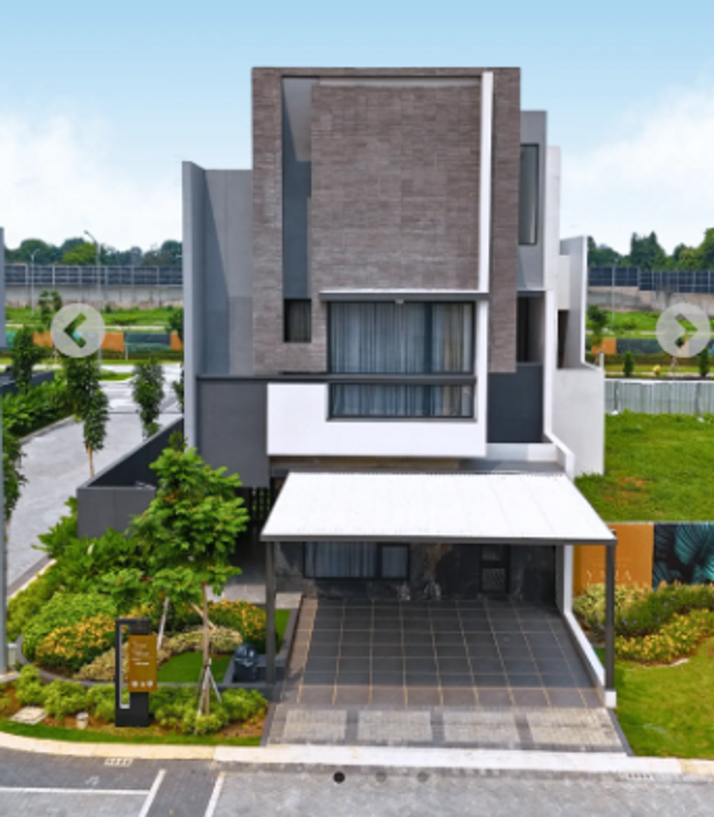 foto tampak rumah tipe T.182/128_Yara8 perumahan GRAND WISATA - YARA AT KAIA