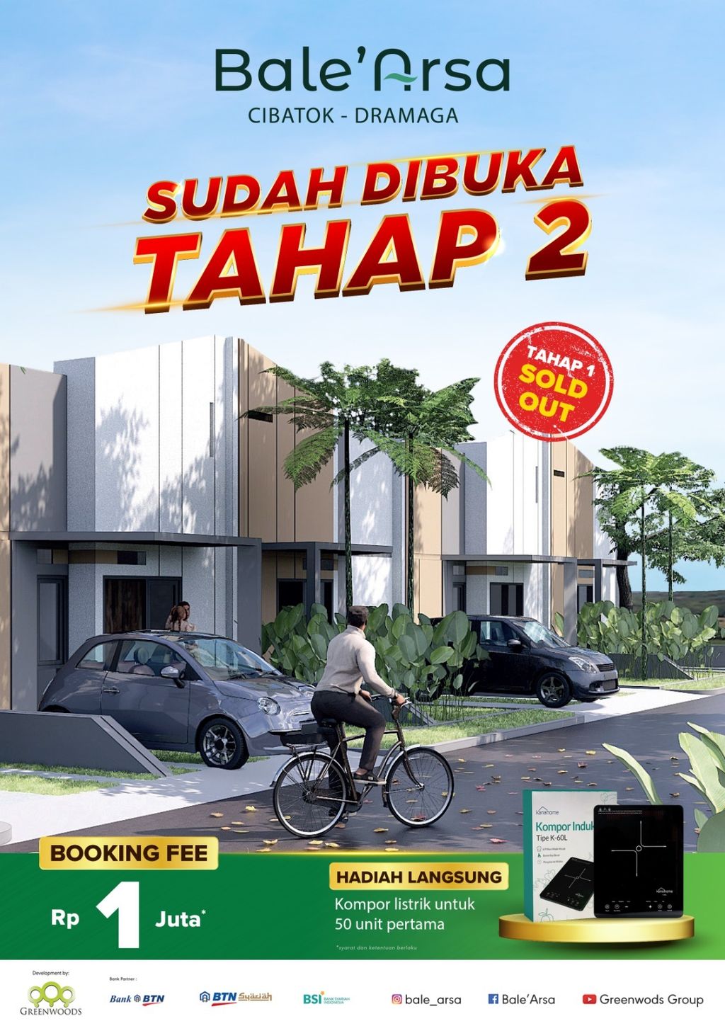 foto tampak rumah tipe Rumah MBR perumahan Bale Arsa Bogor MBR