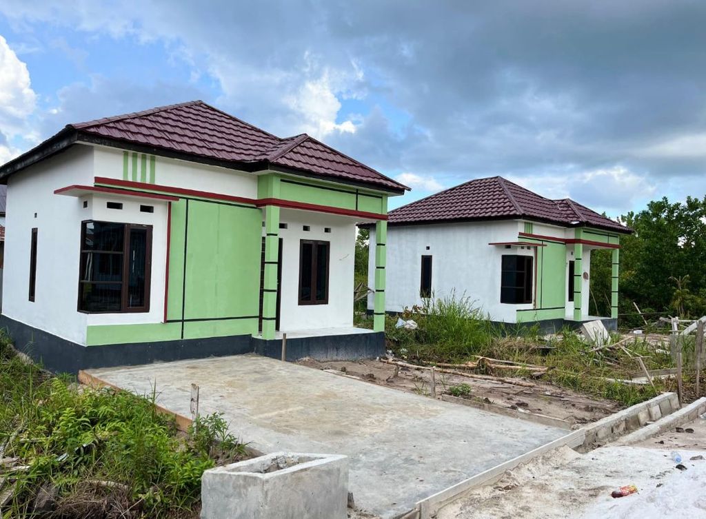 foto tampak rumah tipe 36 perumahan PESONA BULUH MERINDU