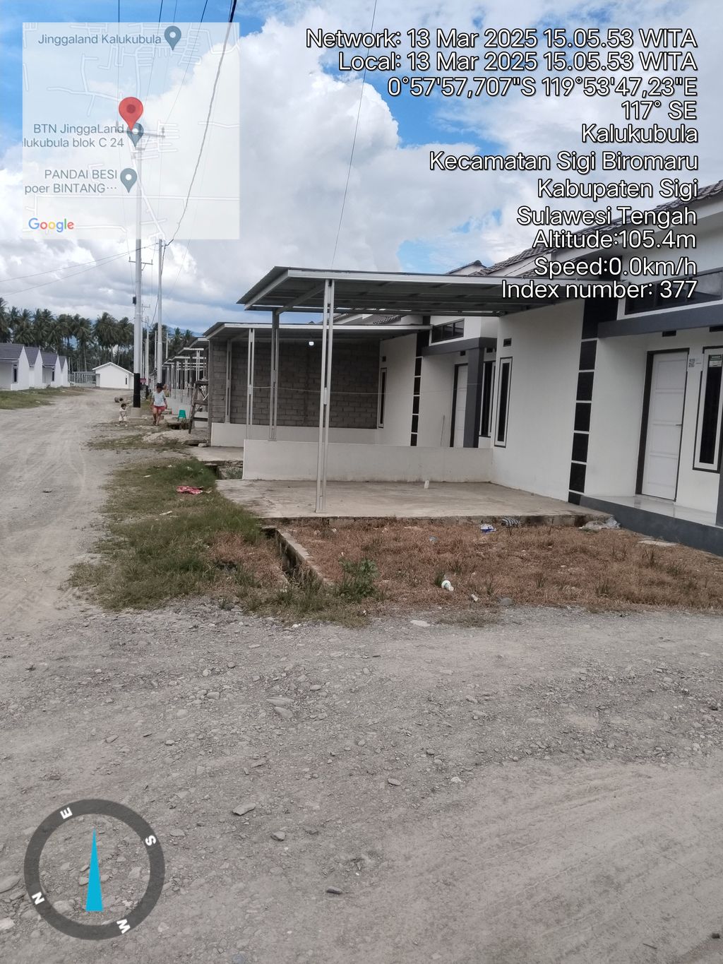 foto posisi tengah perumahan JEVALAND KALUKUBULA 2