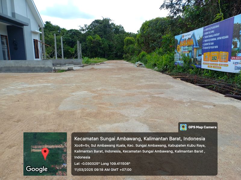 foto posisi tengah perumahan BARUNIA RESIDENCE 3 BLOK FG