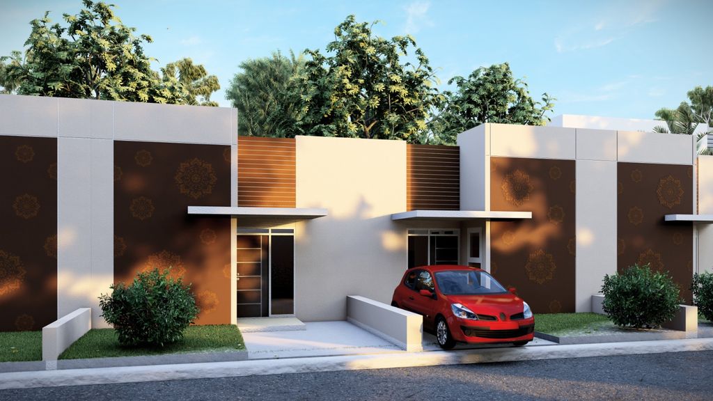 foto tampak rumah tipe 30/60 3 perumahan REZA ALAM RESIDENCE