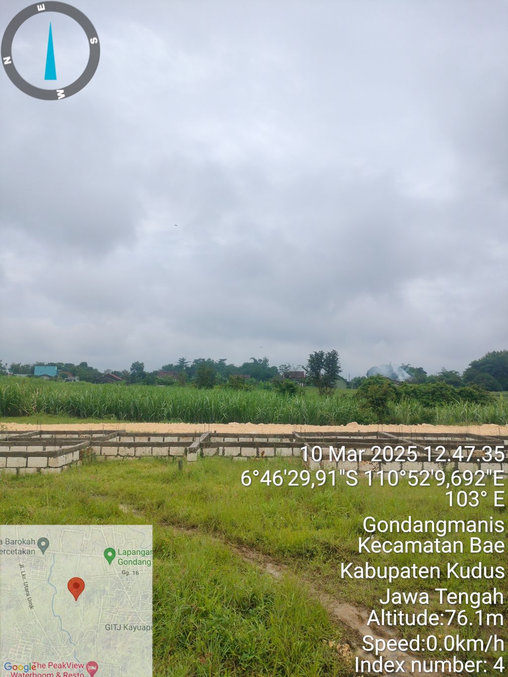 foto posisi tengah perumahan BHUMI MURIA ALAYA