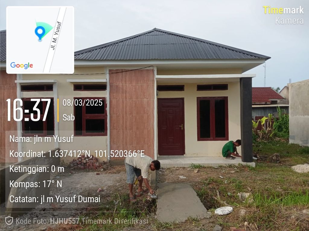 foto tampak rumah tipe 36 perumahan PANORAMA TELUK MAKMUR 2
