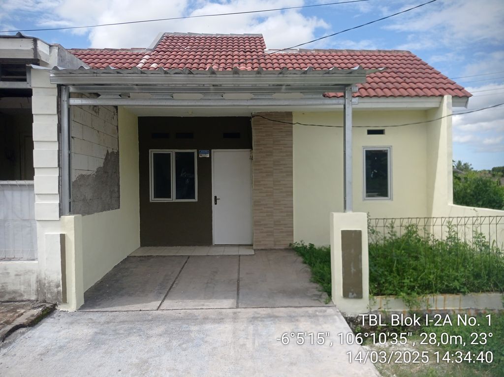 foto tampak rumah tipe FLPP perumahan TAMAN BANTEN LESTARI WARUNG JAUD