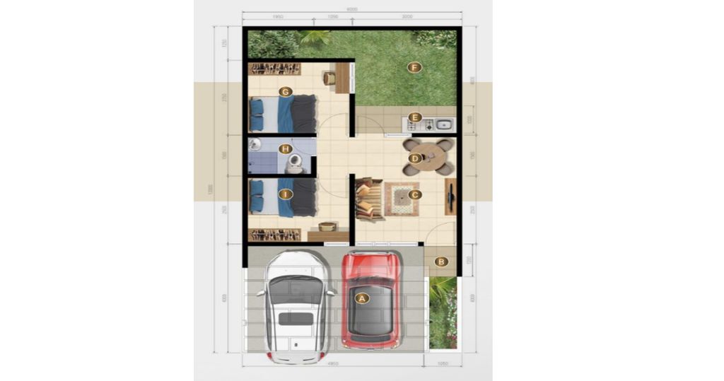 foto denah rumah tipe CASA LOFT BASIC 35/78 (JAN 25) perumahan PANJIBUWONO RESIDENCE