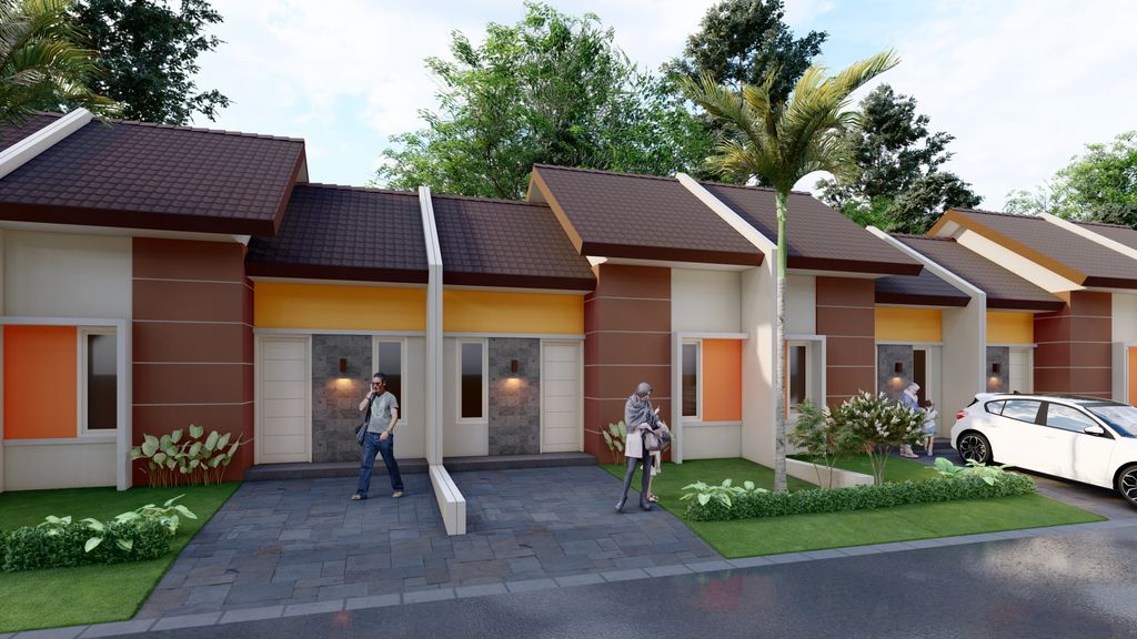 foto tampak rumah tipe Subsidi 34/60 perumahan Griya Lestari Mulia