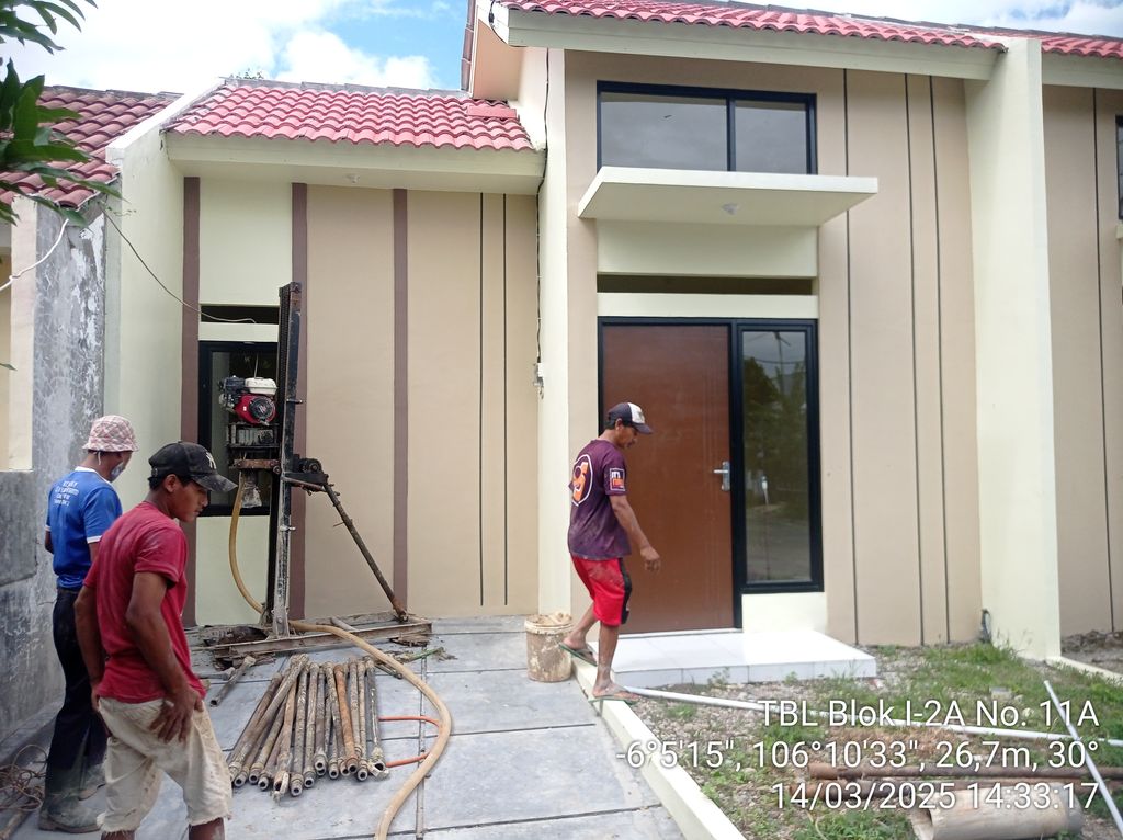 foto tampak rumah tipe FLPP BARU perumahan TAMAN BANTEN LESTARI WARUNG JAUD