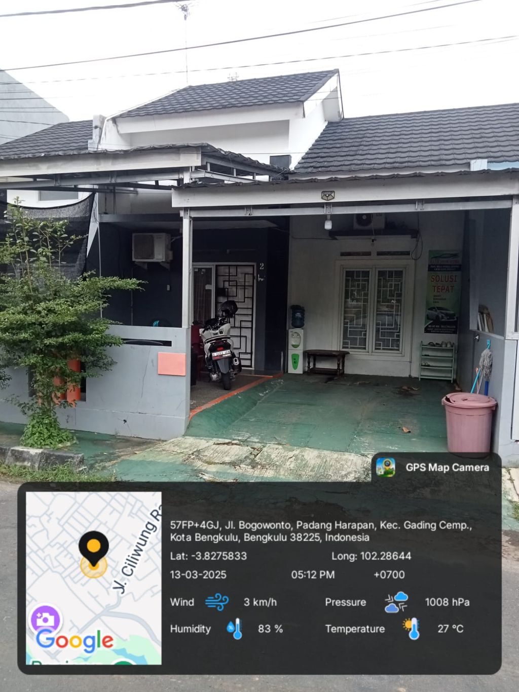 foto tampak rumah tipe 45 perumahan KEDATON GRANDE II