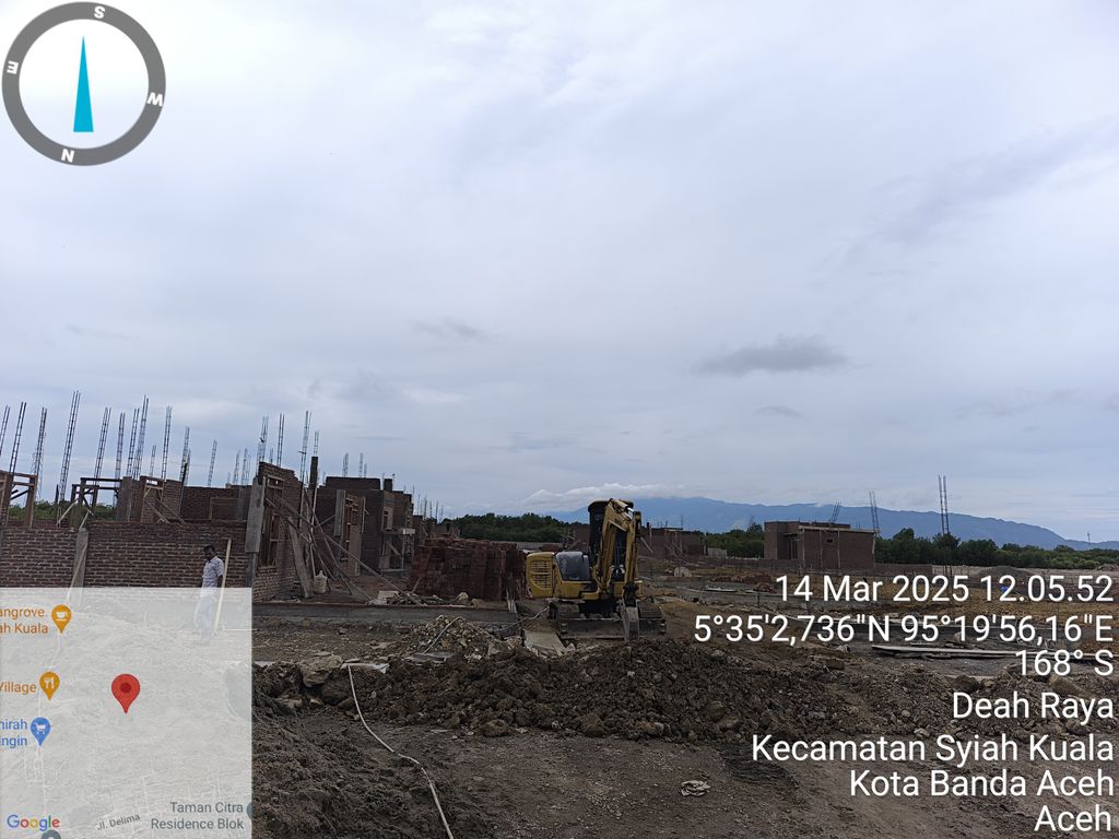 foto posisi tengah perumahan GRIYA ATLANTA LAMBARO SKEP TAHAP 3