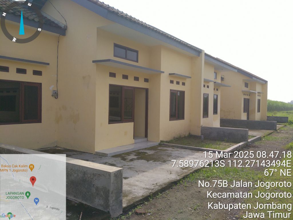 foto tampak rumah tipe 45 perumahan BERKAH PRATAMA REGENCY