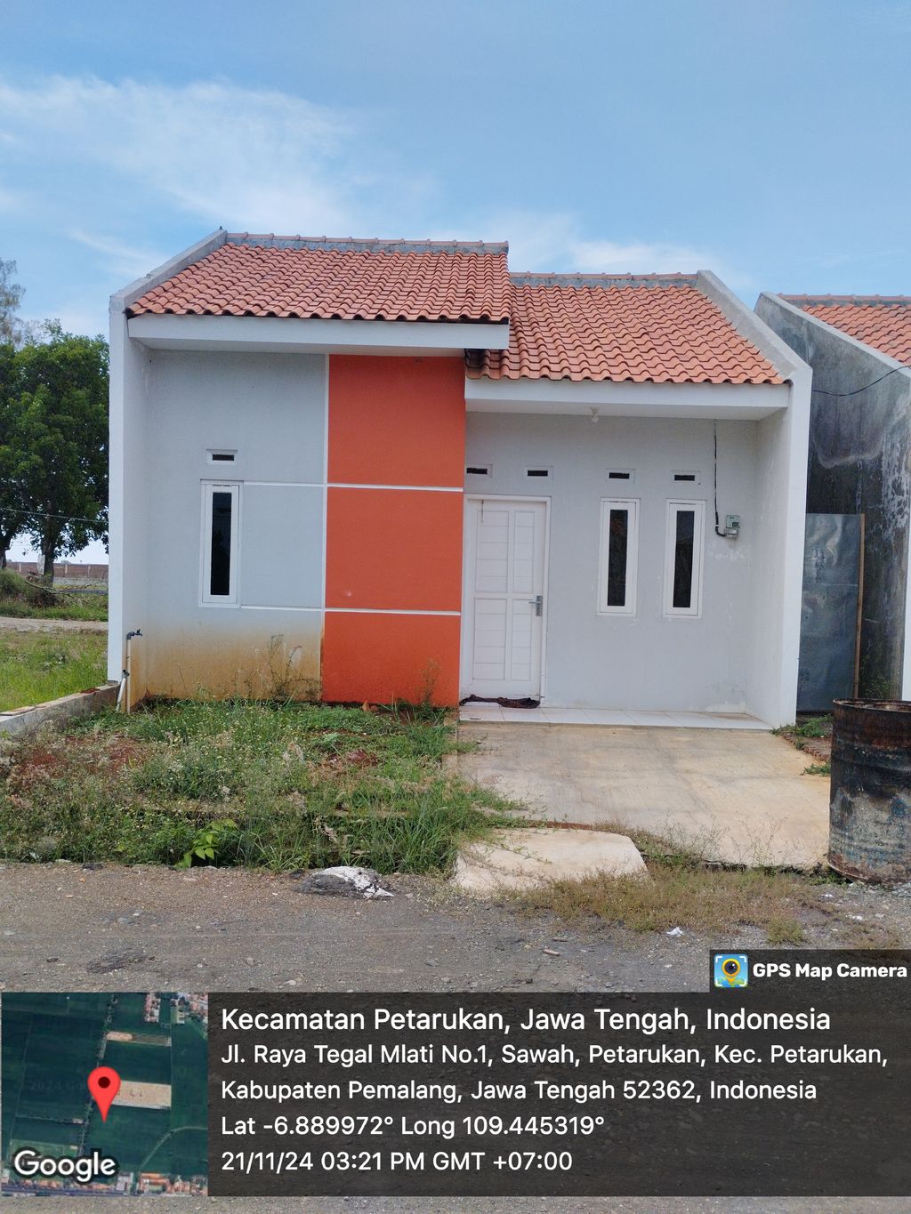 foto tampak rumah tipe 36 perumahan Permata Residence 2 tahap 2