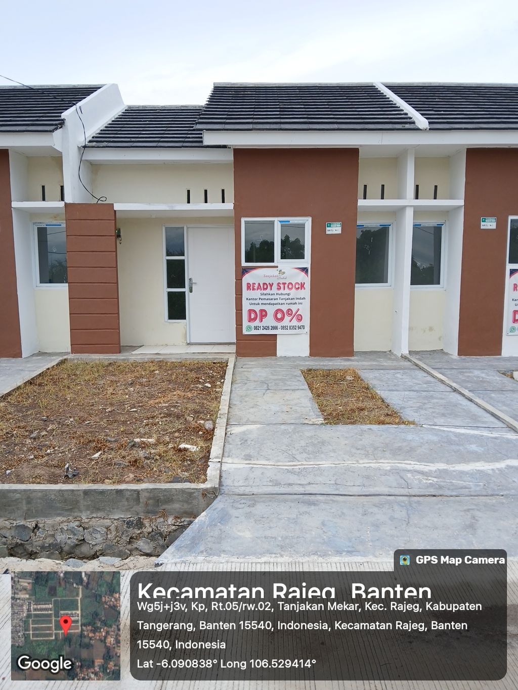 foto tampak rumah tipe GERANIUM perumahan TANJAKAN INDAH BLOK M