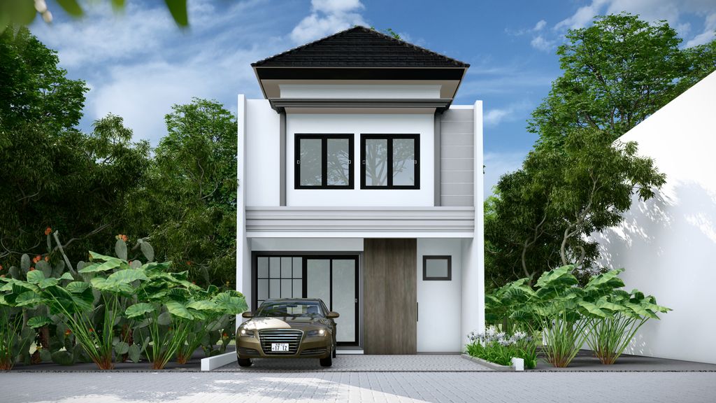 foto tampak rumah tipe 48/66 perumahan SAKURA VILLAGE 2