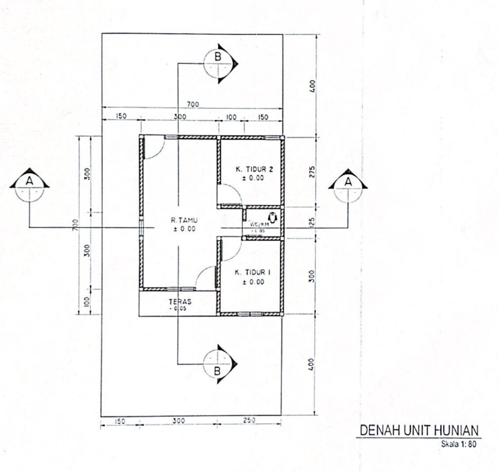 foto denah rumah tipe Maesaan perumahan KOKA HILLTOP RESIDENCE