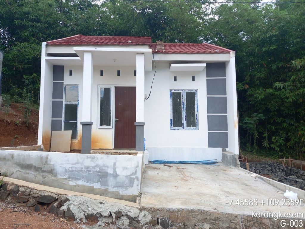 foto tampak rumah tipe Rose perumahan Bukit Mas Residence