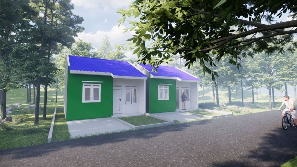 foto tampak rumah tipe 36 Baru perumahan SULTAN RESIDENCE