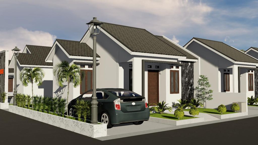 foto tampak rumah tipe Bersubsidi perumahan KENANGA RESIDENCE