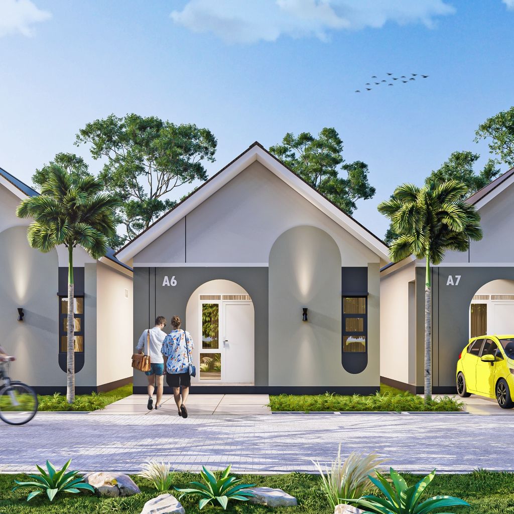foto tampak rumah tipe Pal Mass perumahan Pal Mass Garden 2