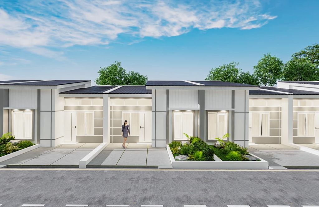 foto tampak rumah tipe 33/60 perumahan AKA ARUNIKA MAJASARI PERMAI