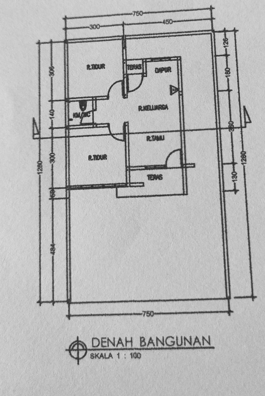 foto denah rumah tipe 36 perumahan MOLA GARDEN