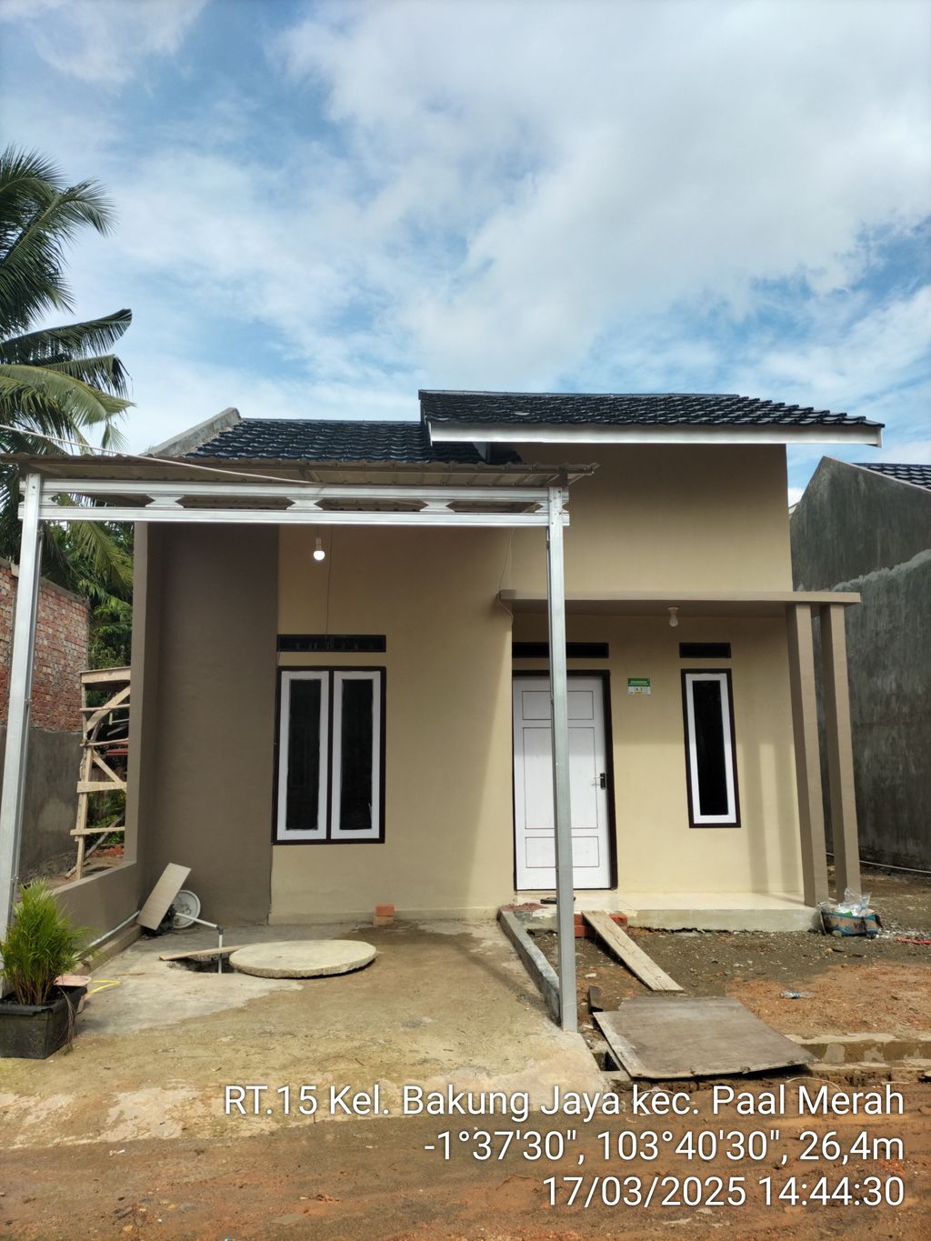 foto tampak rumah tipe 36 perumahan ARUNIKA CANDALA