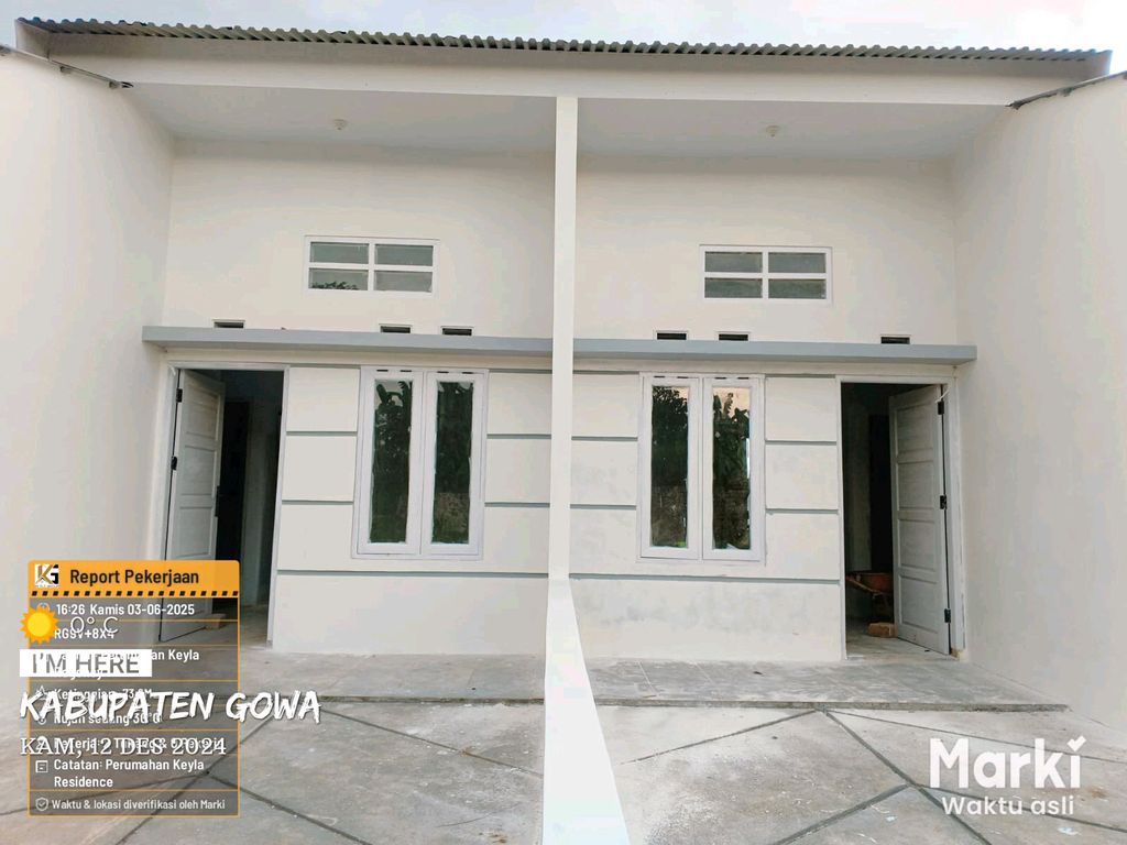 foto tampak rumah tipe 36 perumahan KEYLA REGENCY
