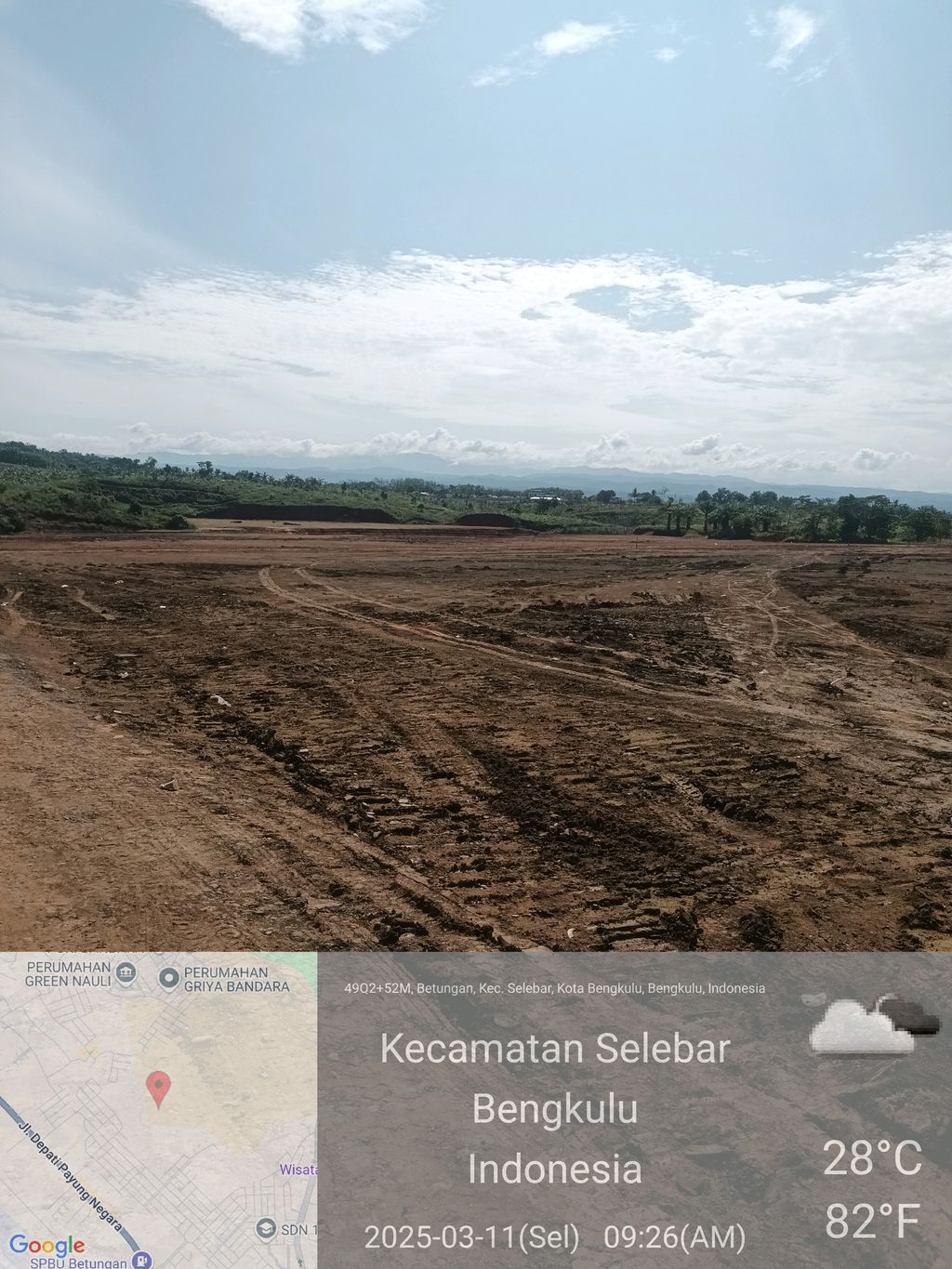 foto posisi tengah perumahan KEMILING PERMAI VII