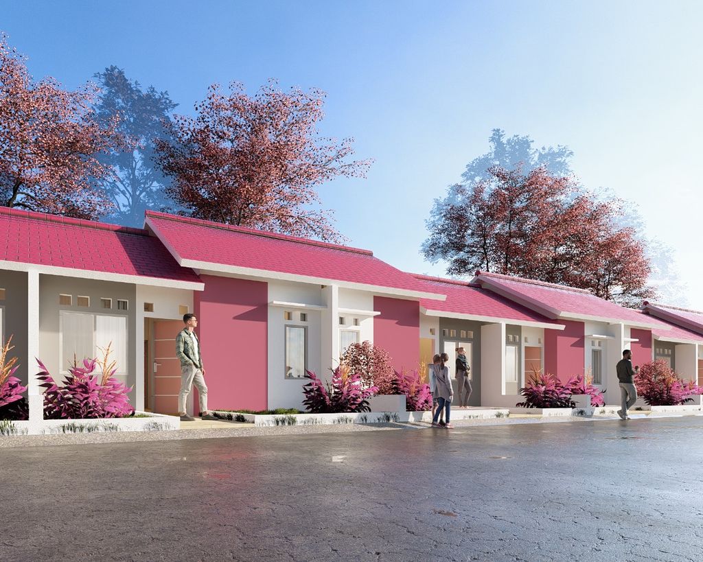 foto tampak rumah tipe 30/60 perumahan Fantasy Residence