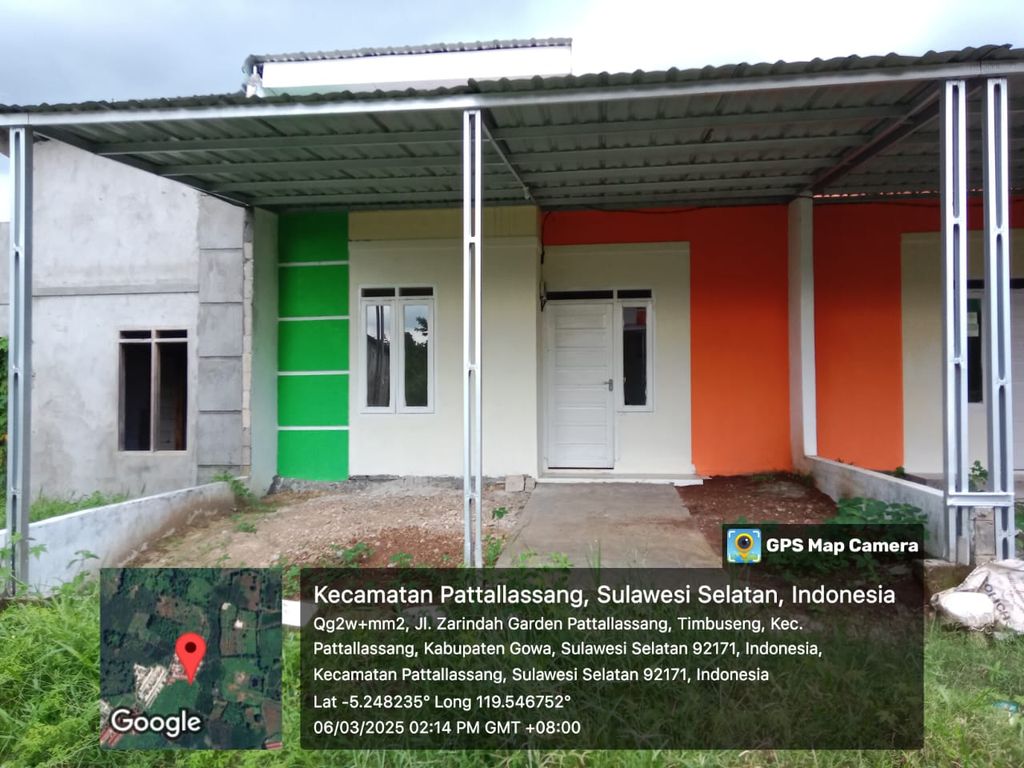 foto tampak rumah tipe 36 perumahan Zarindah Garden Cluster Mahoni