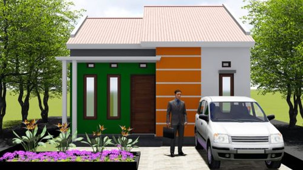 foto tampak rumah tipe 36 SUBSIDI perumahan PERUMAHAN BUANA HIJAU RESIDENCE