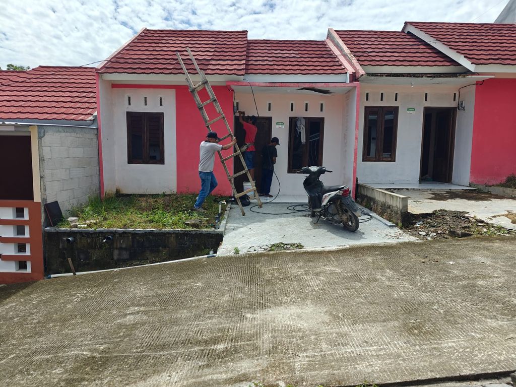 foto tampak rumah tipe BLOK A8 36/66 perumahan GUNUNG BATUR RESIDENCE