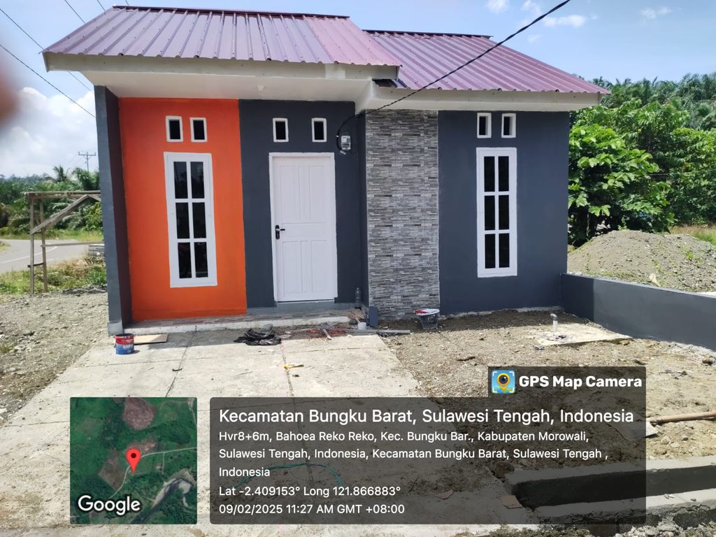 foto tampak rumah tipe 36 perumahan BAHOEA RESIDENCE MOROWALI