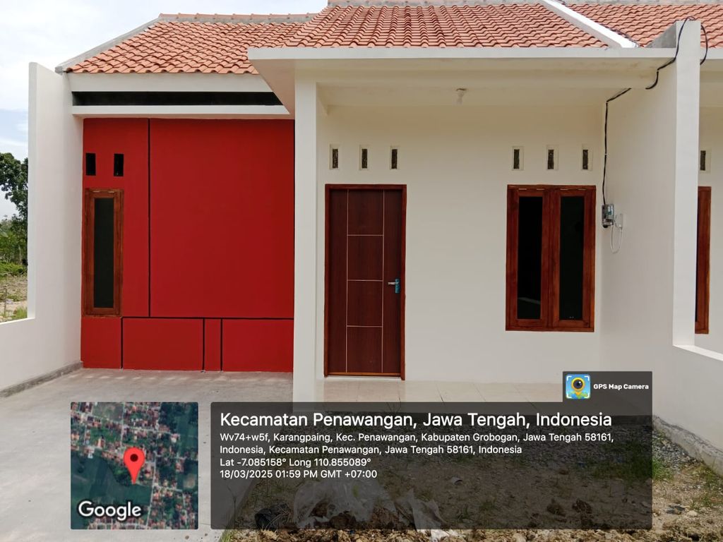 foto tampak rumah tipe 36/72 perumahan Nawang Janur Kuning