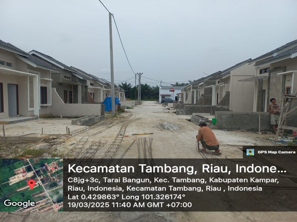 foto posisi tengah perumahan RAIA PURNAMA ASRI