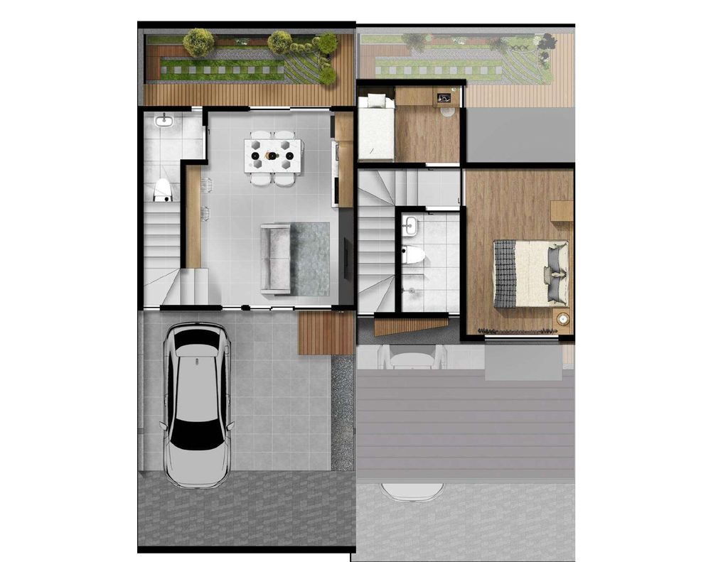 foto denah rumah tipe Neu perumahan Perumahan Alamanda Regency