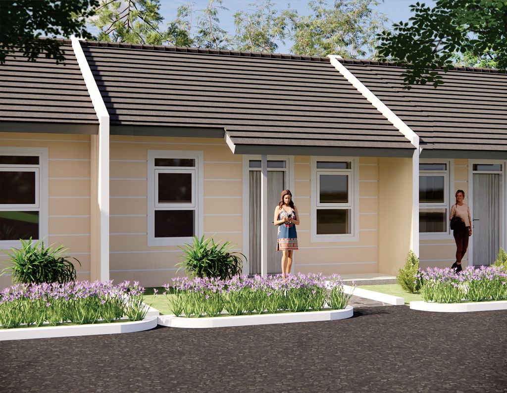 foto tampak rumah tipe 30/60 perumahan Perumahan Galaxy Prima Residence Tahap 2
