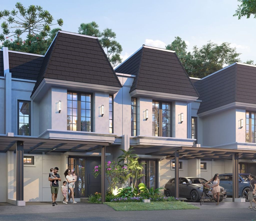 foto tampak rumah tipe Cassena perumahan CITRALAND SAMARINDA