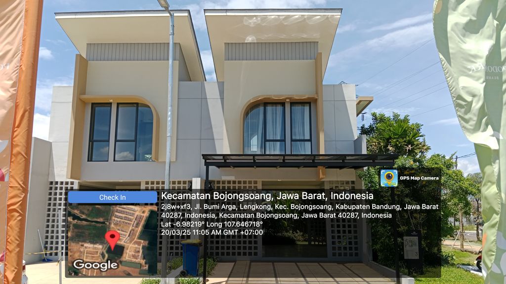 foto contoh rumah perumahan Podomoro Park Bandung Cluster Sadyagriya Amala Tri Hook